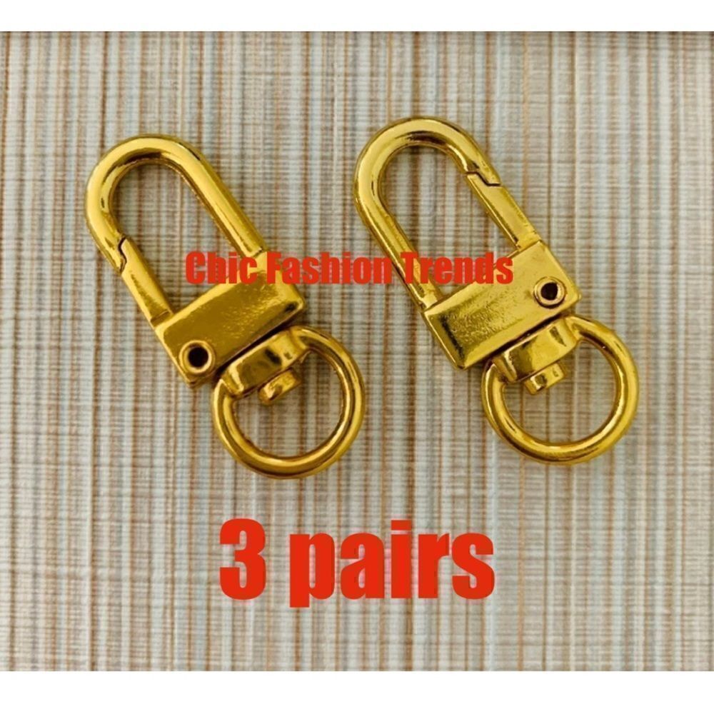 Replacement D-Rings Hooks Rotatable Push Gate Clip Lobster Claw Clasp for DIY